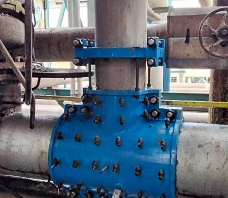 Boîte Injectée Sur Mesure Canalisation D'eau De Refrigeration Raffinerie