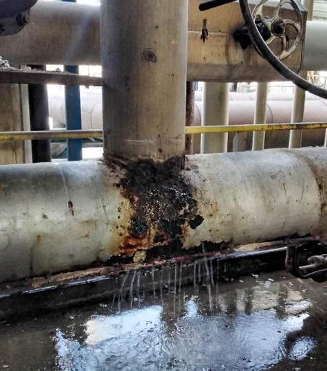 Boîte Injectée Sur Mesure Canalisation D'eau De Refrigeration Raffinerie